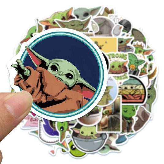 Baby Yoda Stickers: Get Your Disney Star Wars Collectibles-GraffitiWallArt