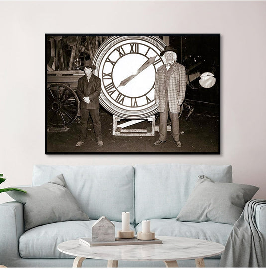 Back to the Future Film Retro Canvas Wall Art-GraffitiWallArt