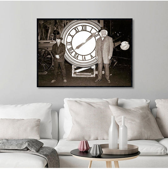 Back to the Future Film Retro Canvas Wall Art-GraffitiWallArt