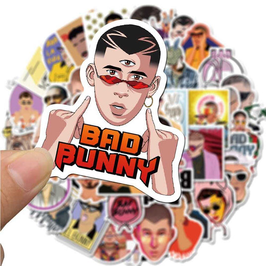 Bad Bunny Travel Stickers Pack - Famous Bundle Waterproof-GraffitiWallArt