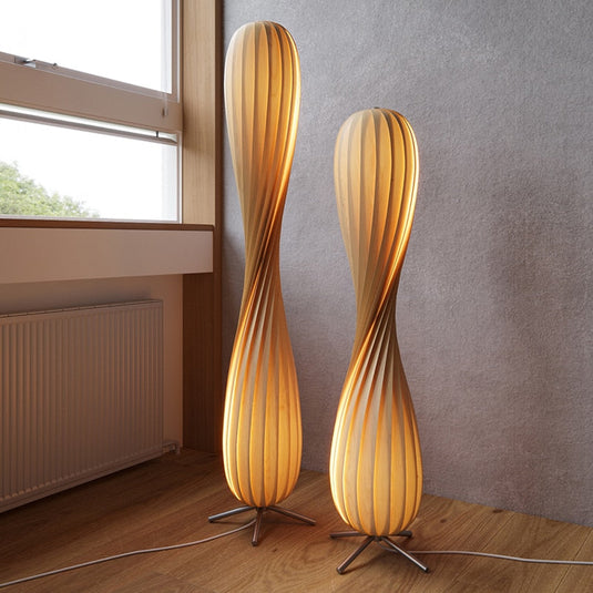 Bamboo Floor Lamp - Illuminate Your Space-GraffitiWallArt