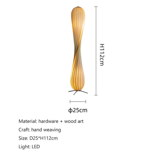 Bamboo Floor Lamp - Illuminate Your Space-GraffitiWallArt