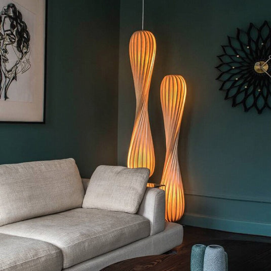 Bamboo Floor Lamp - Illuminate Your Space-GraffitiWallArt