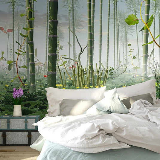 Bamboo Trees Wallpaper Mural - Stunning Nature Decor-GraffitiWallArt