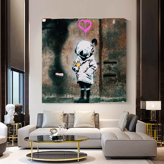 Banksy Follow your Dreams Canvas Wall Art-GraffitiWallArt