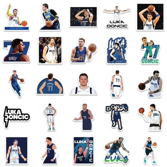 Basketball Stickers Pack - NBA Stars Waterproof Famous Bundle-GraffitiWallArt