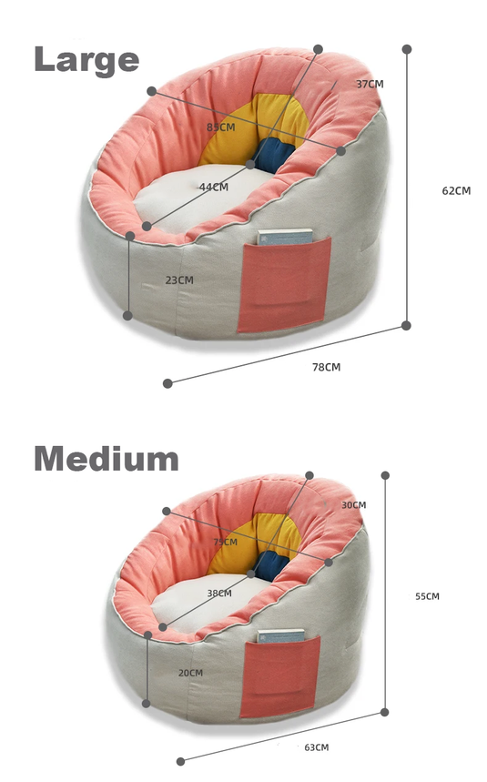 Pouf Lazy Sofa pour enfants ou salon 