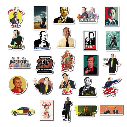 Better Call Saul Stickers Pack - Famous Bundle Waterproof-GraffitiWallArt