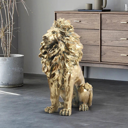 Big Lion Statue Art Big Sculpture-GraffitiWallArt