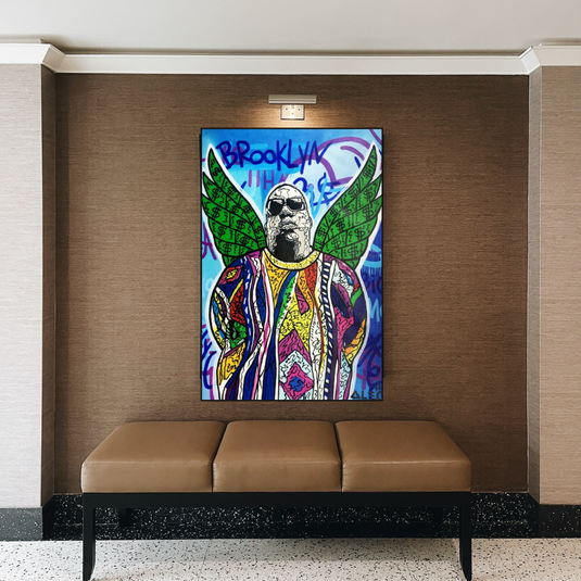 Biggie Smalls Singer by Alec Canvas Wall Art-GraffitiWallArt