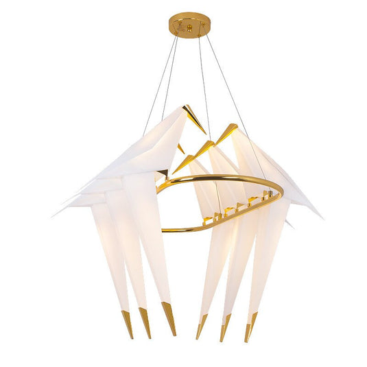 Bird Cage Pendant Light: Stylish Lighting Fixture-GraffitiWallArt