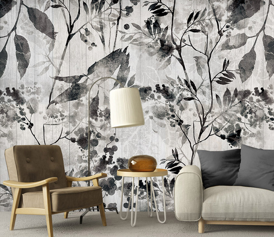 Black Trees Wallpaper Murals- High-Quality Wall Art Décor-GraffitiWallArt