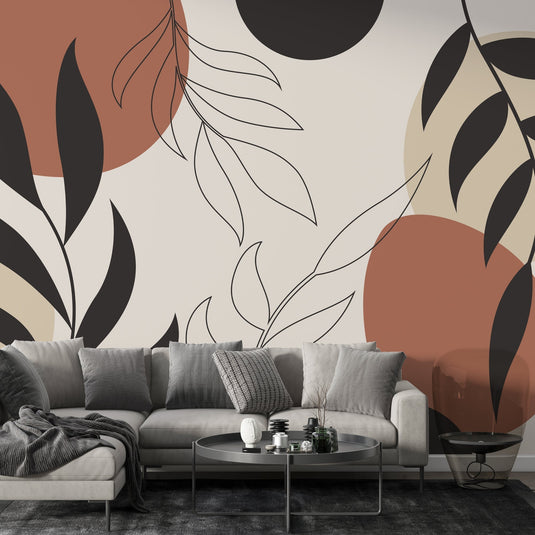 Boho Patterns Wallpaper Mural - Enhance Your Space-GraffitiWallArt