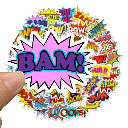 Boom Bam Stickers Pack: Express Your Style-GraffitiWallArt