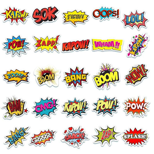 Boom Bam Stickers Pack: Express Your Style-GraffitiWallArt