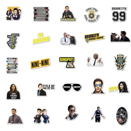 Brooklyn Nine-Nine Stickers Pack - Famous Bundle Waterproof-GraffitiWallArt