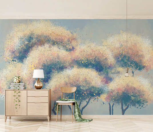 Bunch of Tree Wallpaper Murals: Transform Your Space-GraffitiWallArt