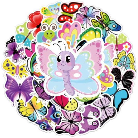 Bundle of Beautiful Butterfly Waterproof Stickers-GraffitiWallArt