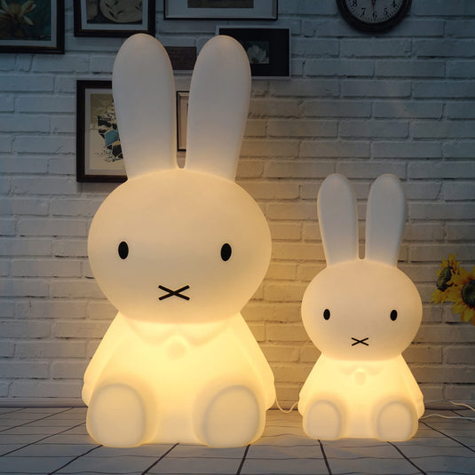 Bunny Rabbit Lamp Cute LED Table Lamp for Kids Room-GraffitiWallArt