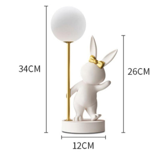 Bunny Rabbit Table Lamp for Kids Room-GraffitiWallArt