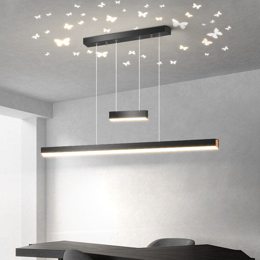 Butterfly LED Long Bar Hanging Lamp Light-GraffitiWallArt