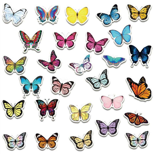 Butterfly Stickers Pack: Colorful and Versatile-GraffitiWallArt