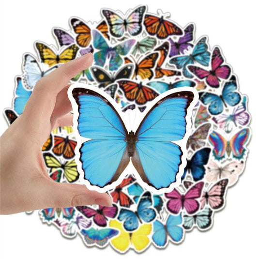 Butterfly Stickers Pack: Colorful and Versatile-GraffitiWallArt