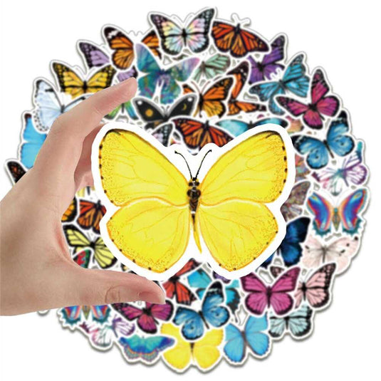 Butterfly Stickers Pack: Colorful and Versatile-GraffitiWallArt