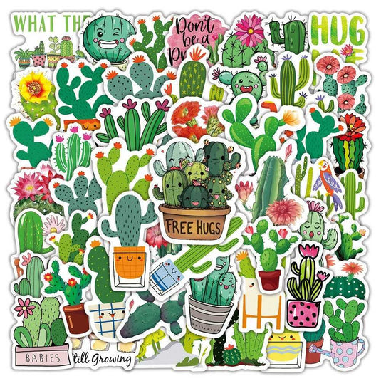 Cactus Stickers: Decorative Decals for Every Surface-GraffitiWallArt