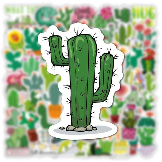 Cactus Stickers: Decorative Decals for Every Surface-GraffitiWallArt