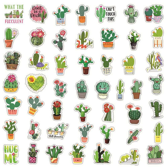 Cactus Stickers: Decorative Decals for Every Surface-GraffitiWallArt