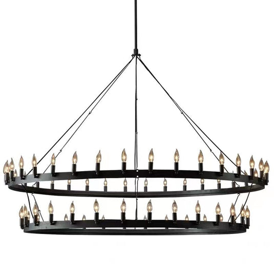 Candle Chandelier: Illuminating Elegance and Charm-GraffitiWallArt