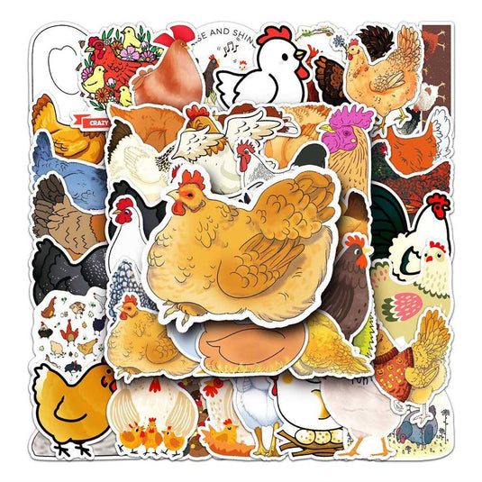 Chicken Stickers Pack - Famous Waterproof Bundle-GraffitiWallArt