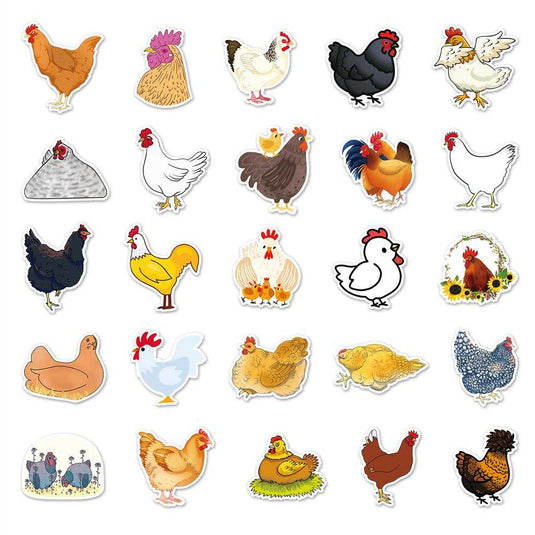 Chicken Stickers Pack - Famous Waterproof Bundle-GraffitiWallArt