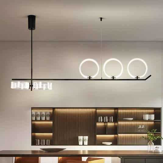 Circular Rings Kitchen Lightings: Stylish Fixtures-GraffitiWallArt