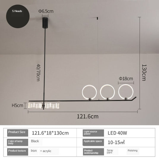 Circular Rings Kitchen Lightings: Stylish Fixtures-GraffitiWallArt