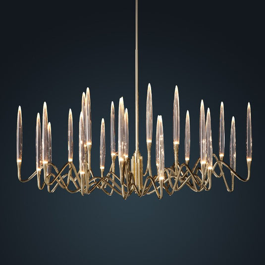 Copper Candles Chandelier: Elegant Lighting Solution-GraffitiWallArt