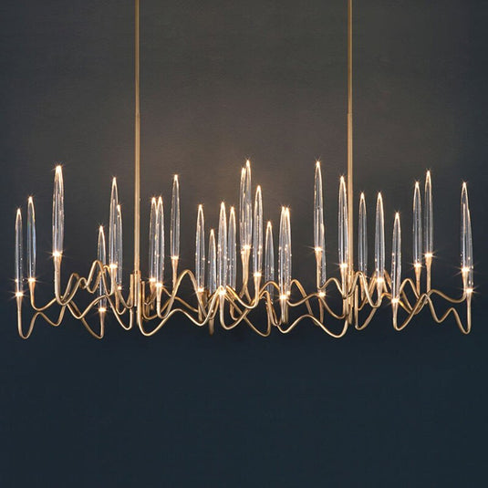 Copper Candles Chandelier: Elegant Lighting Solution-GraffitiWallArt