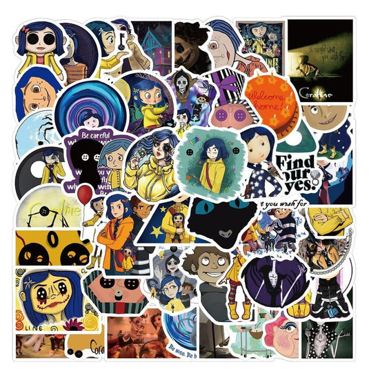 Coraline and The Secret Door Stickers: Unlock the Magic!-GraffitiWallArt