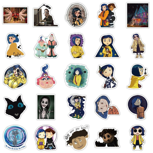 Coraline and The Secret Door Stickers: Unlock the Magic!-GraffitiWallArt