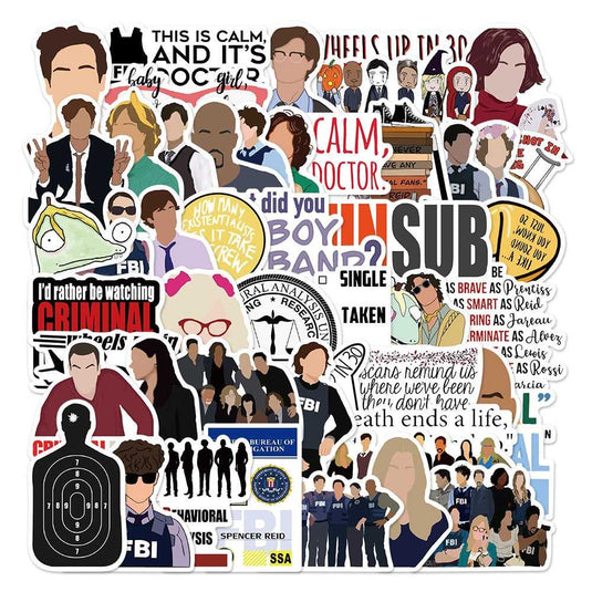 Criminal Minds Stickers Pack - Famous Bundle Waterproof-GraffitiWallArt