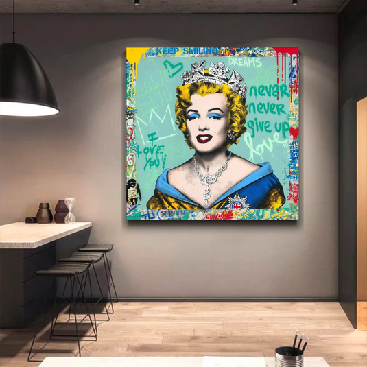 Crowned: Marilyn Pop Art - Discover the Iconic Piece-GraffitiWallArt