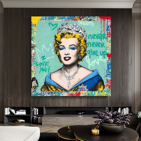 Crowned: Marilyn Pop Art - Discover the Iconic Piece-GraffitiWallArt