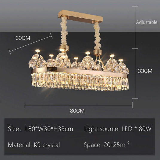 Crystal Ceiling K9 Crystal Grand Chandelier: Elegant Lighting Fixture-GraffitiWallArt