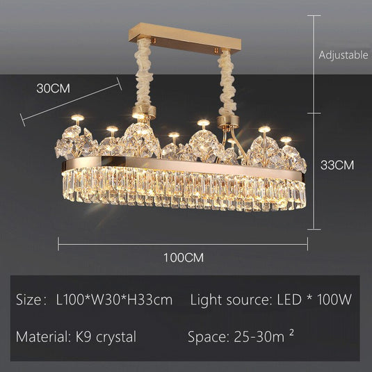 Crystal Ceiling K9 Crystal Grand Chandelier: Elegant Lighting Fixture-GraffitiWallArt