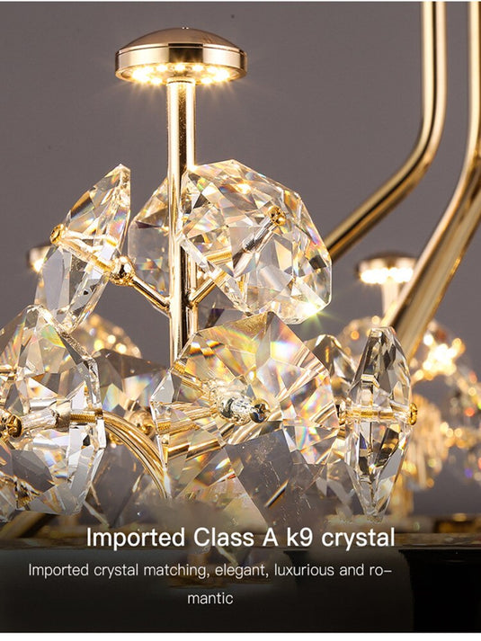 Crystal Ceiling K9 Crystal Grand Chandelier: Elegant Lighting Fixture-GraffitiWallArt