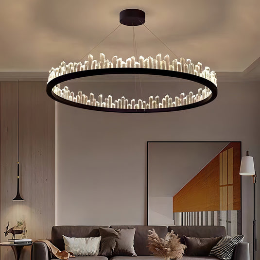 Crystal Chandelier: Exquisite Lustre for Elegant Spaces-GraffitiWallArt