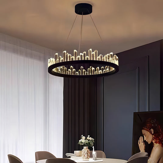 Crystal Chandelier: Exquisite Lustre for Elegant Spaces-GraffitiWallArt