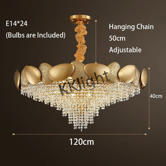 Crystal Pendant Lamp Chandelier: Illuminate with Elegance-GraffitiWallArt