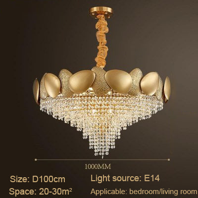 Crystal Pendant Lamp Chandelier: Illuminate with Elegance-GraffitiWallArt